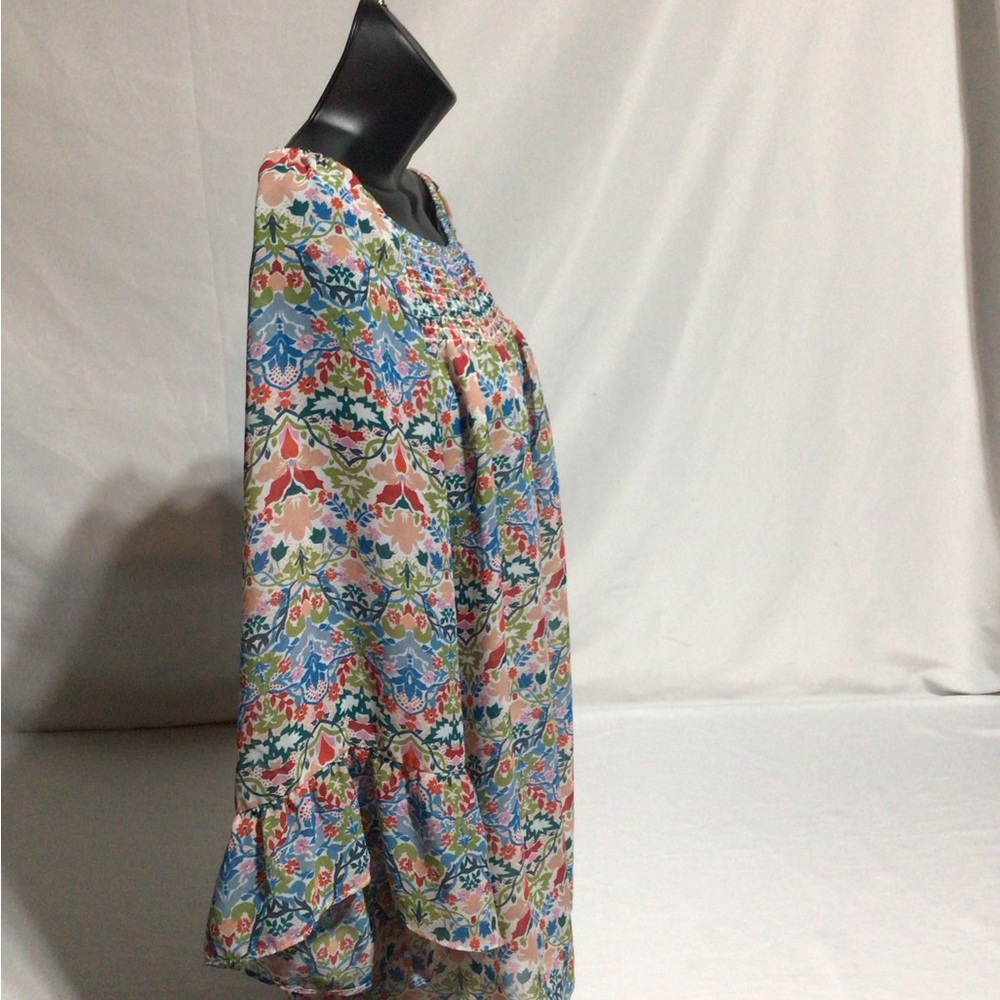 Valerie Steven’s, Elegant Floral Women's Bohemian Blouse 1X - Picture 3 of 12